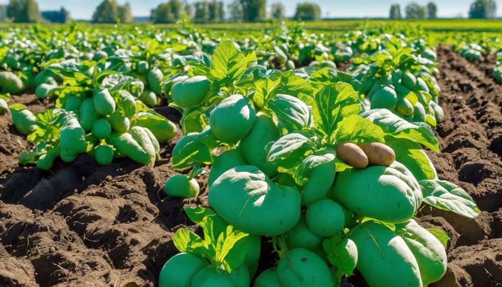 bountiful healthy potato harvest