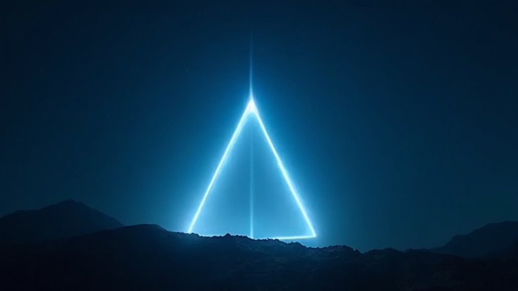 strange triangle in sky