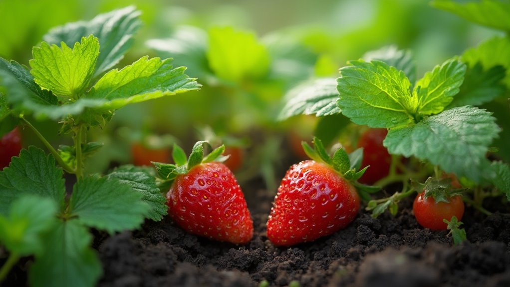 strawberry growth spring feeding requirements