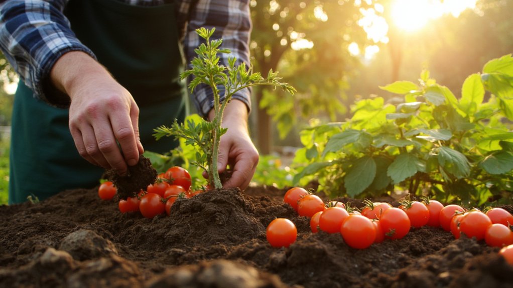 išvengti rytinio pomidorų sodinimo