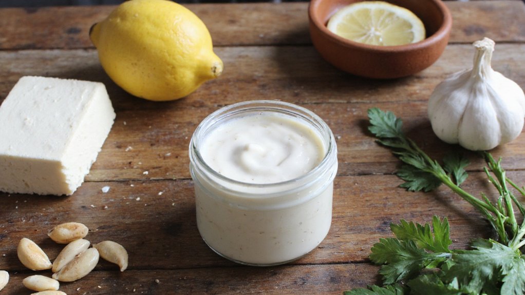 augalinės kilmės kreminio majonezo ingredientai